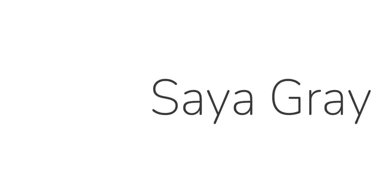 saya gray